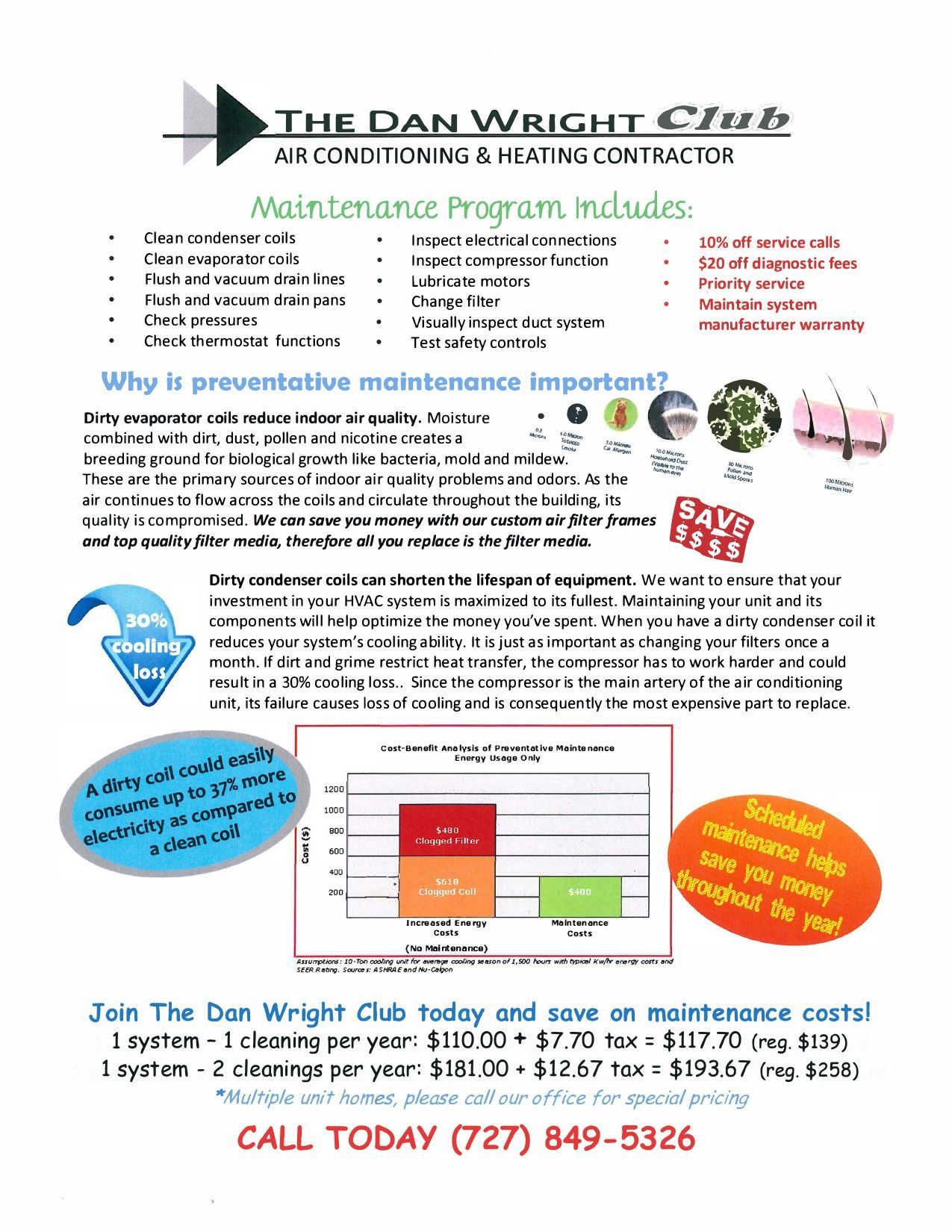 Air Conditioning And Heating Contractor Flyer – New Port Richey, FL – The Dan Wright Corp. Air Conditioning And Heating Contractor Flyer – New Port Richey, FL – The Dan Wright Corp.