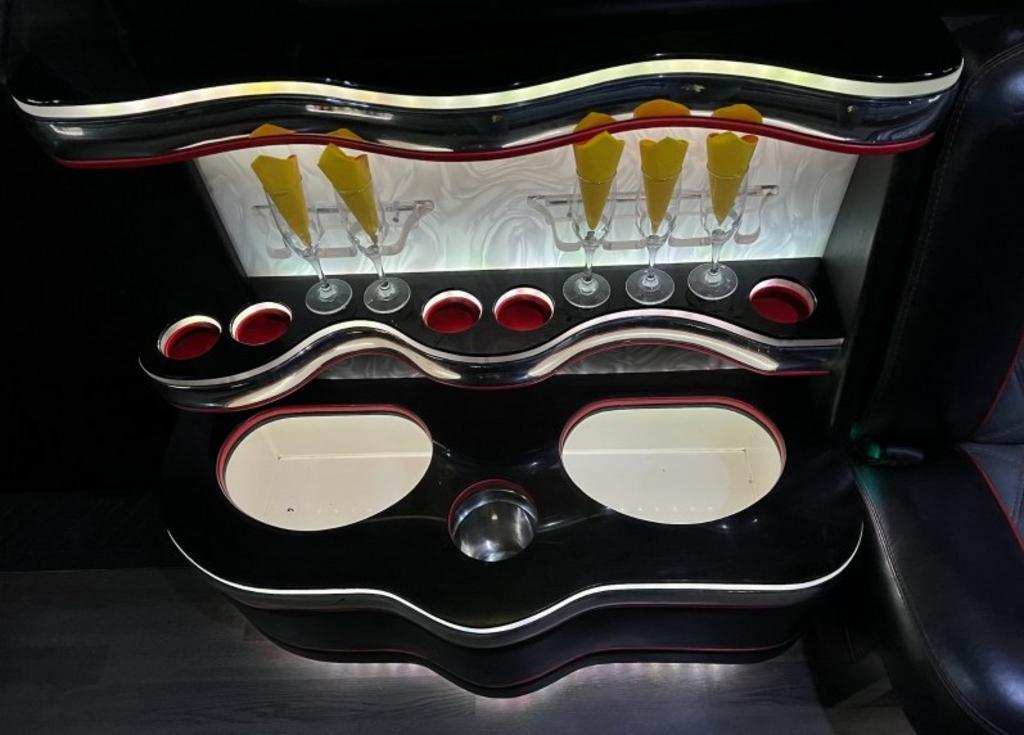 Wine Bar Inside The Car
