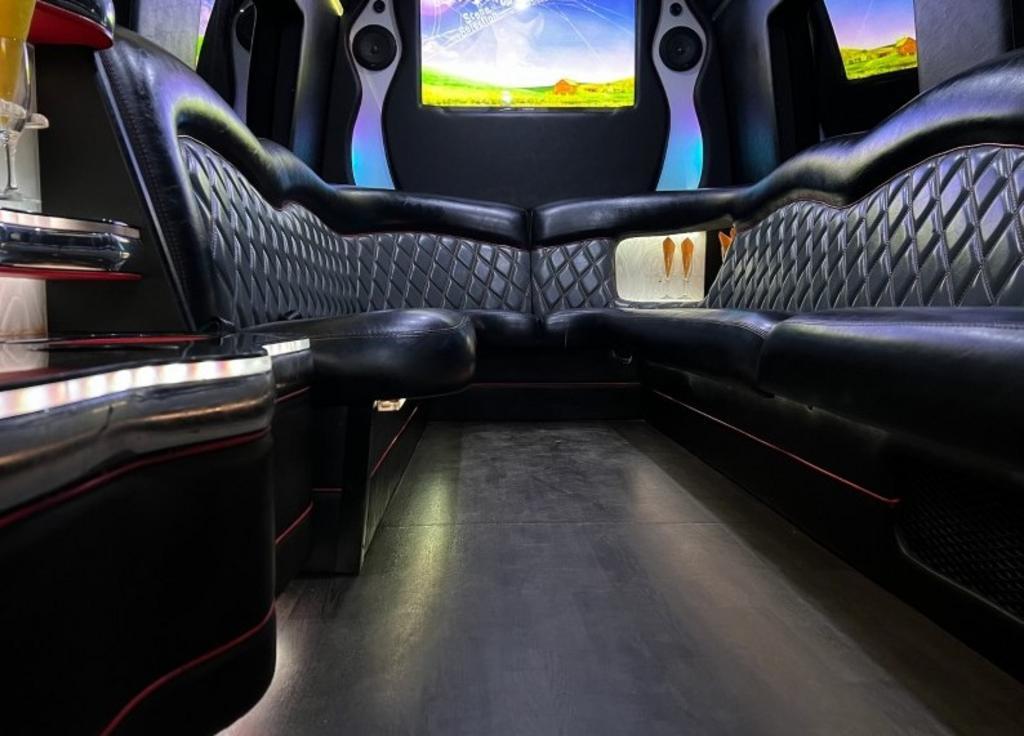 Car Interior With Comfortable Sofa