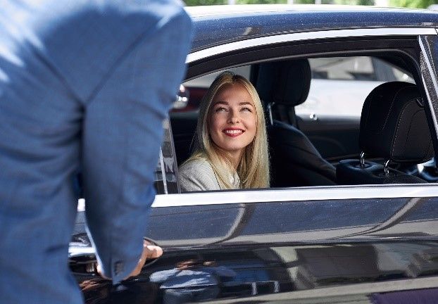 Woman Inside the Car