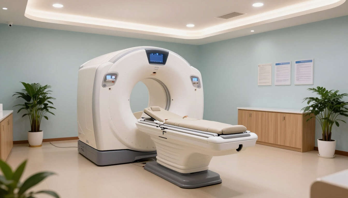 Patient in an MRI suite