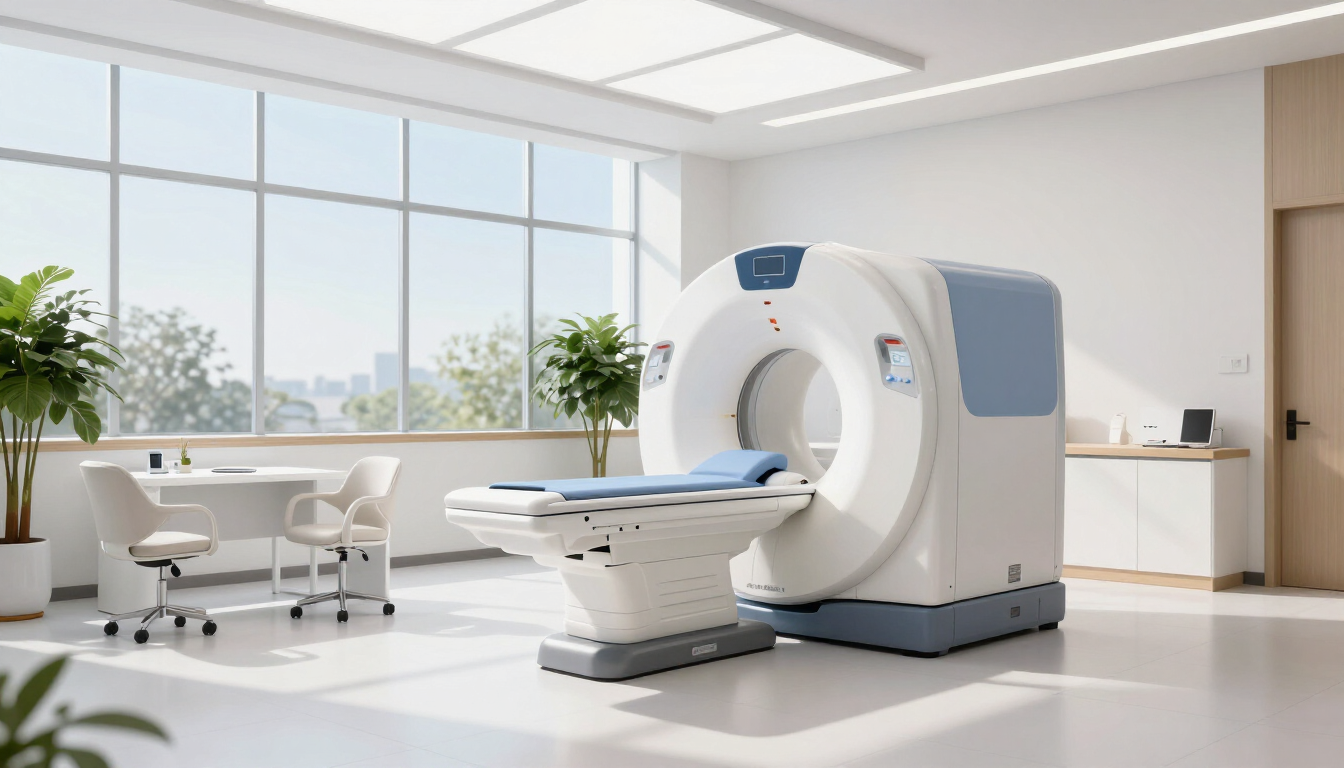 Modern MRI scanner in a private clinic