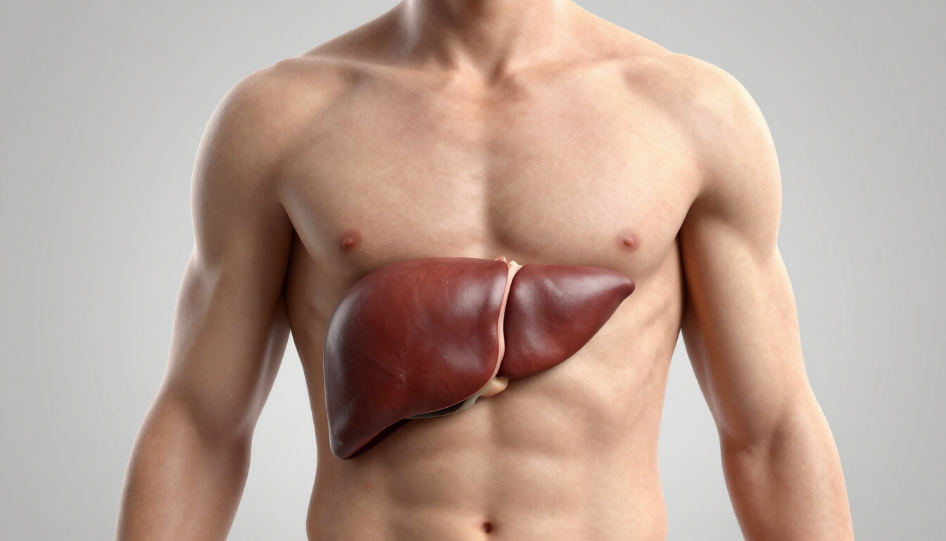 Liver Anatomy Illustration