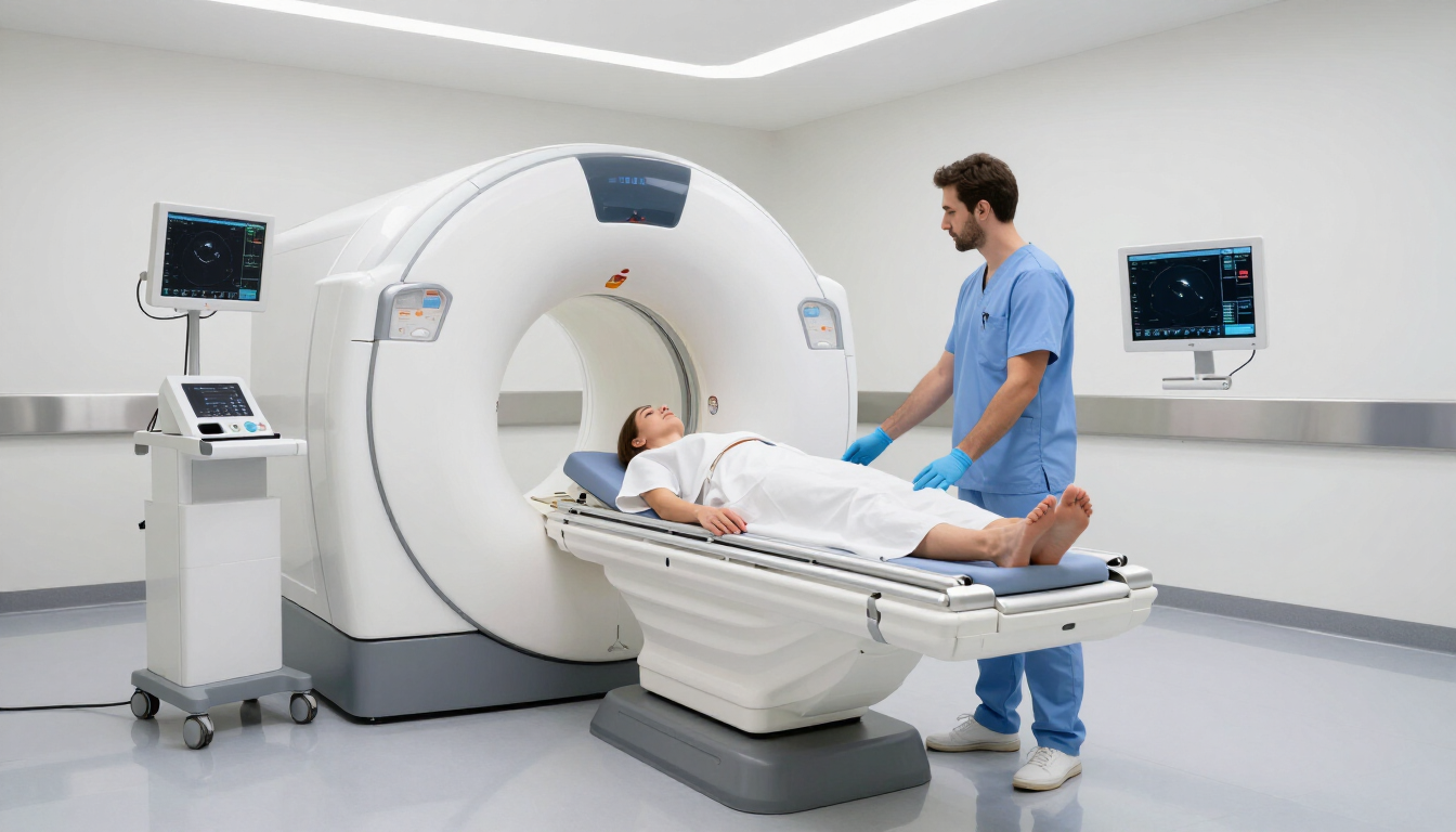 Patient undergoing MRI scan