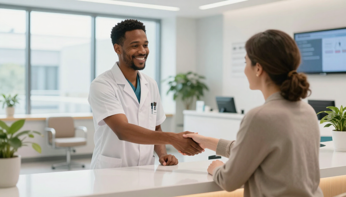 Patient receiving care