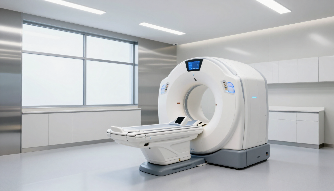 Modern MRI scanner in a private clinic setting