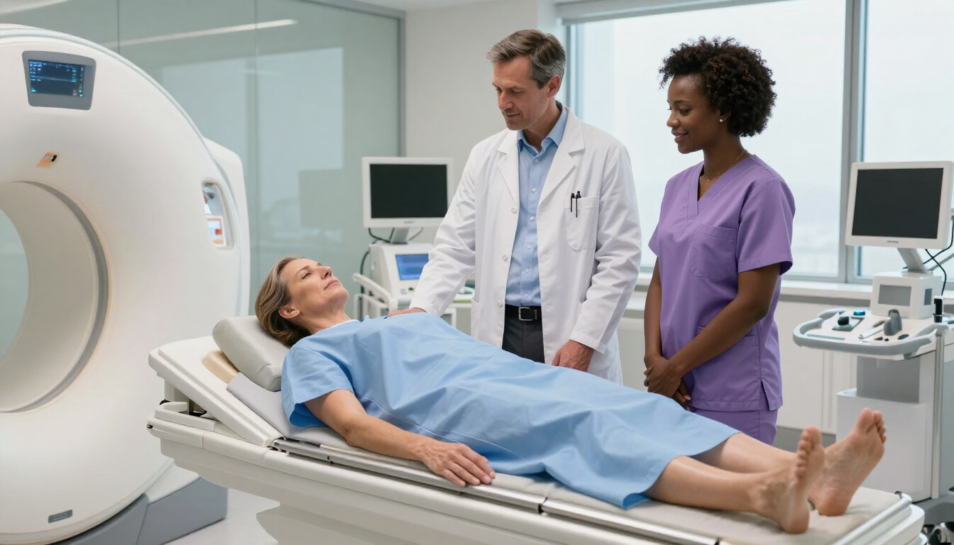 Private cervical spine MRI UK scan in a modern diagnostic clinic