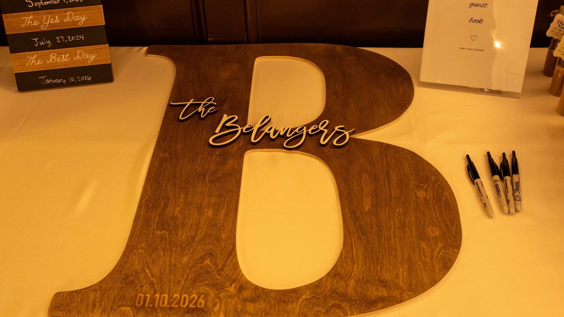 Large wooden letter 