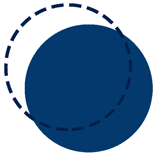 Blue themed circles