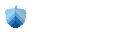 Blue shield logo with a white checkmark on a light background