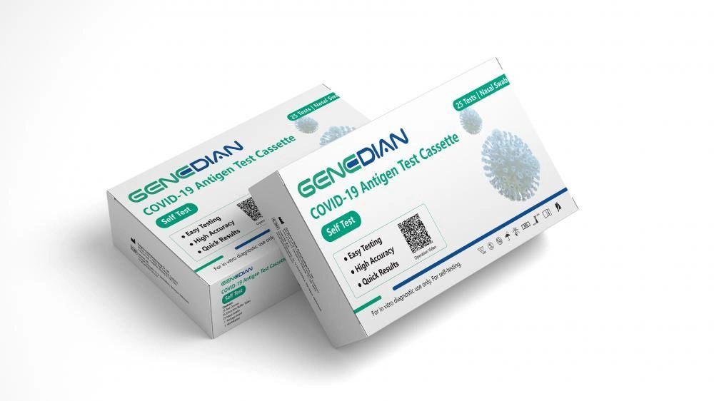 Covid-19 rapid antigen test saliva nasal swab sampler