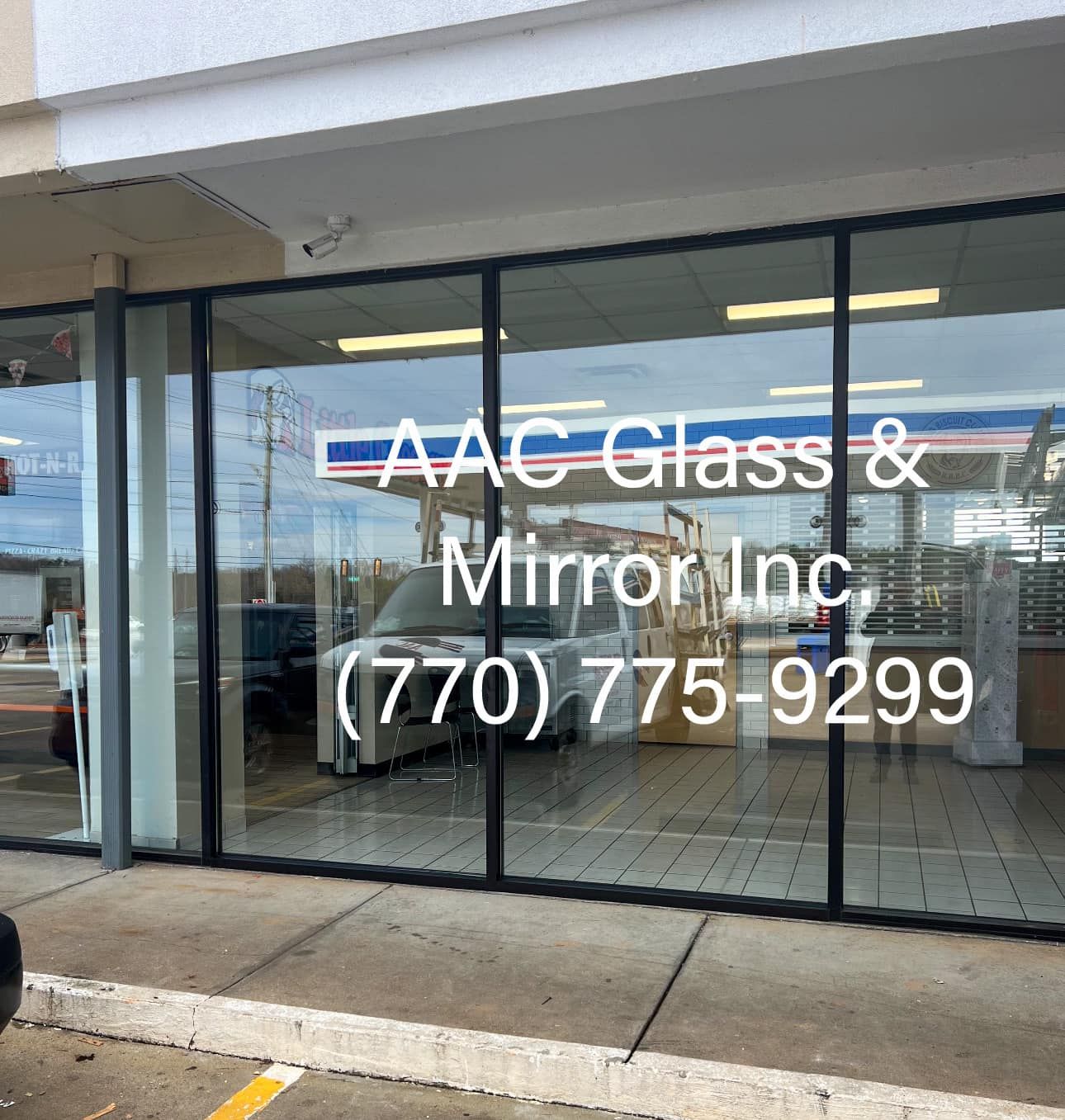 A Front View Of Building With Glass Window — Jenkinsburg, GA — AAC Glass