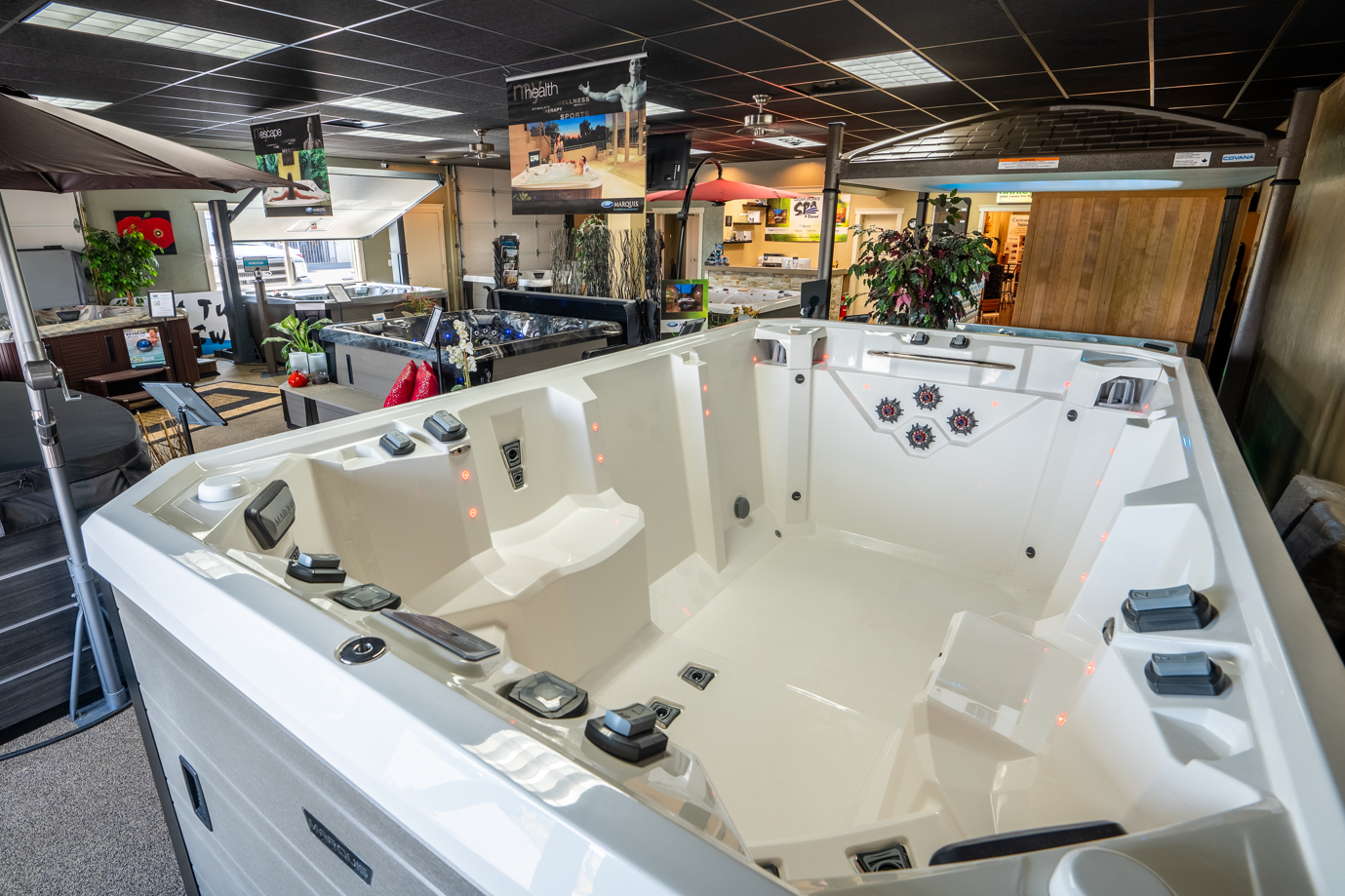 Cedar Works Spa & Sauna Showroom Swim Spa