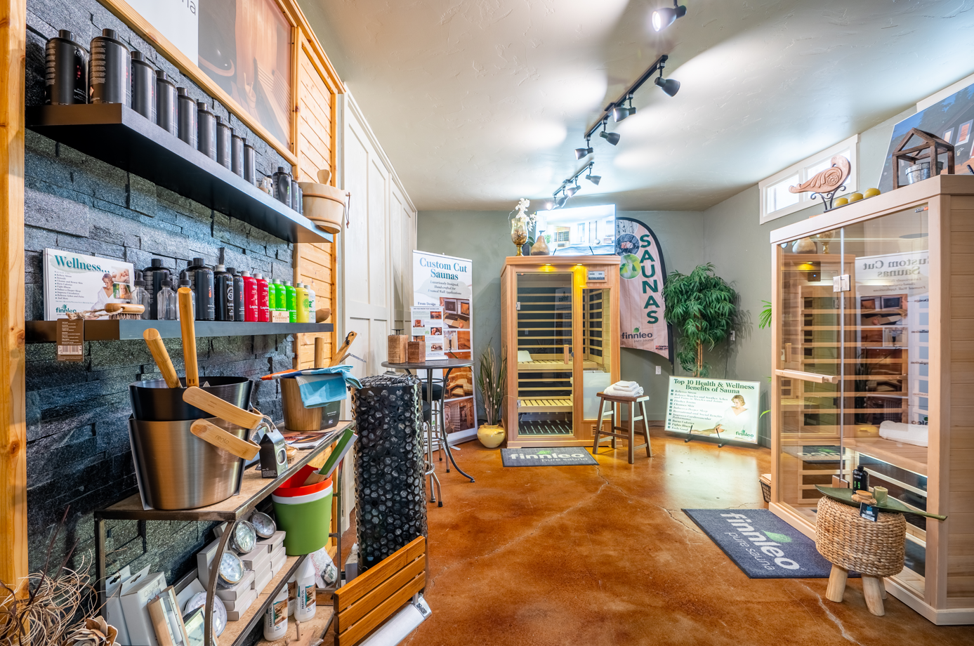 Cedar Works Spa & Sauna Sauna Showroom