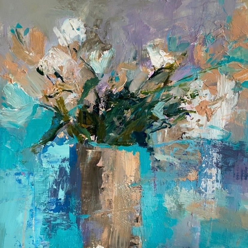 Arrangement in Turquoise