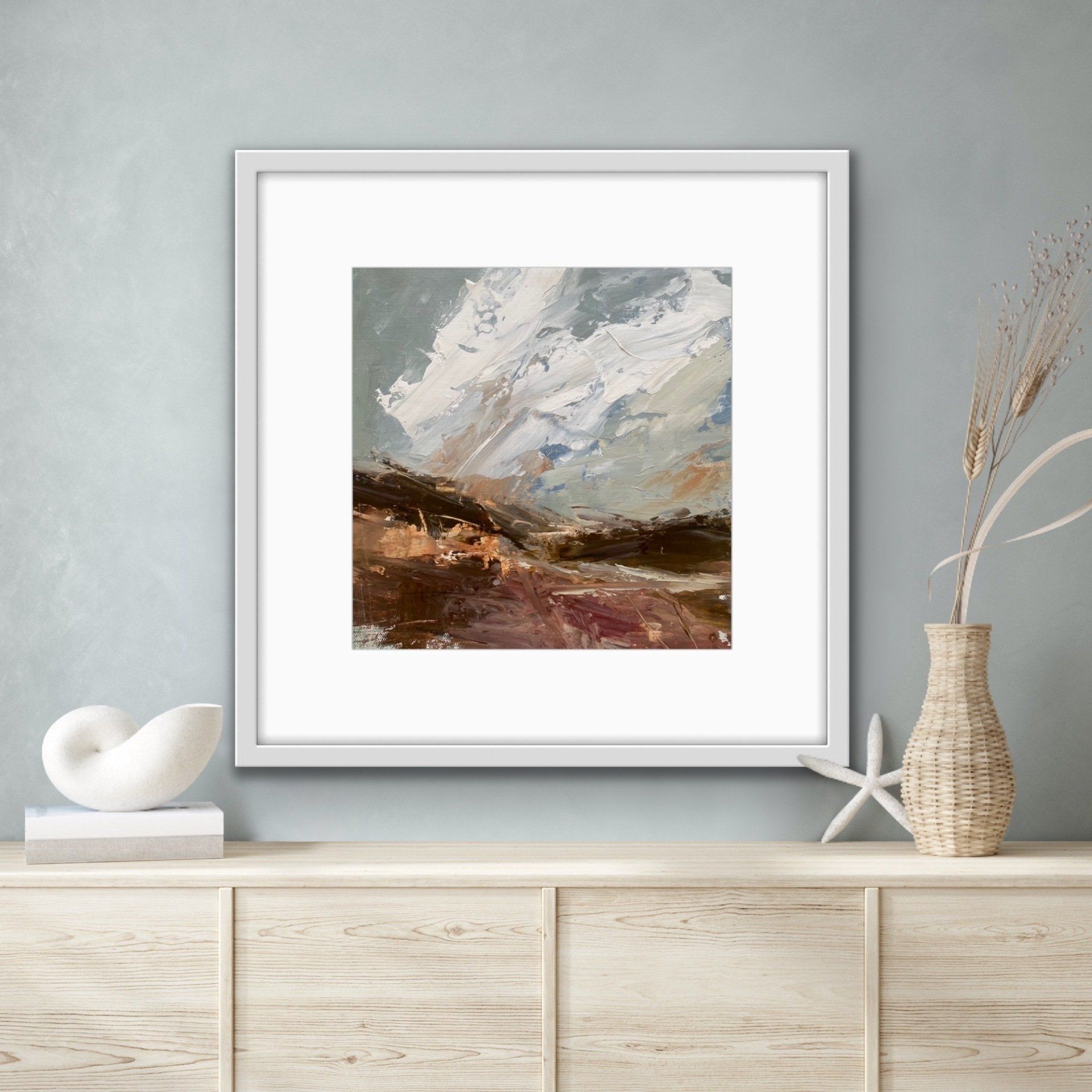 Rugged Landscape with Sweeping Clouds