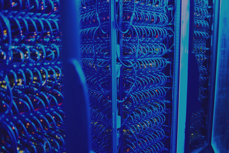 cables inside a data centre