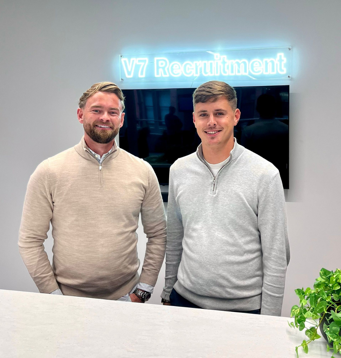 picture of 2 new starters at V7 Recruitment