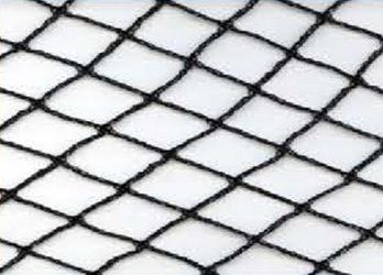 Black diagonal mesh pattern on a white background