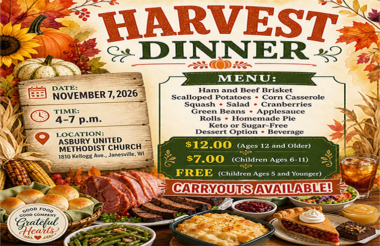 Harvest Dinner - November 7, 2026