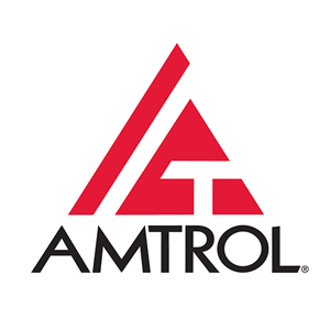 Un logo Amtrol rouge et noir sur fond blanc