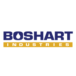 Logo de boshart industries sur fond blanc