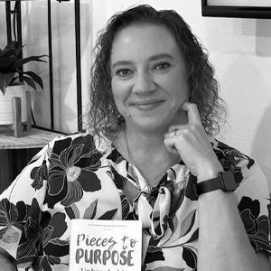 black and white image of Mary Parker, LPC-S/ Director of Infinite Potential