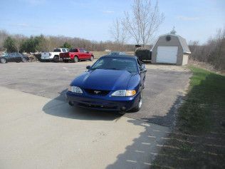 Red Mustang Repainted Into Blue | Faribault, MN | Midwest Collision