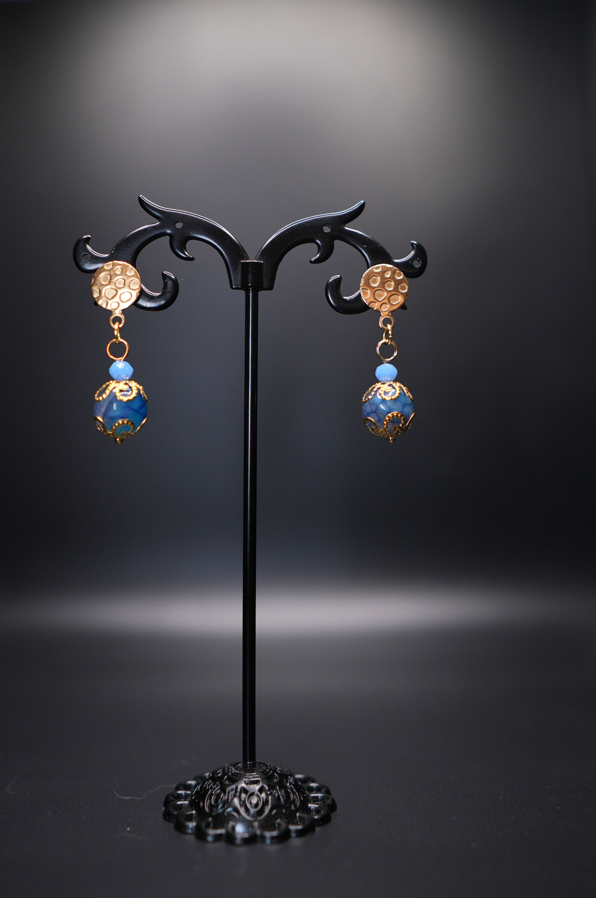 ARETES PIEDRAS AZULES