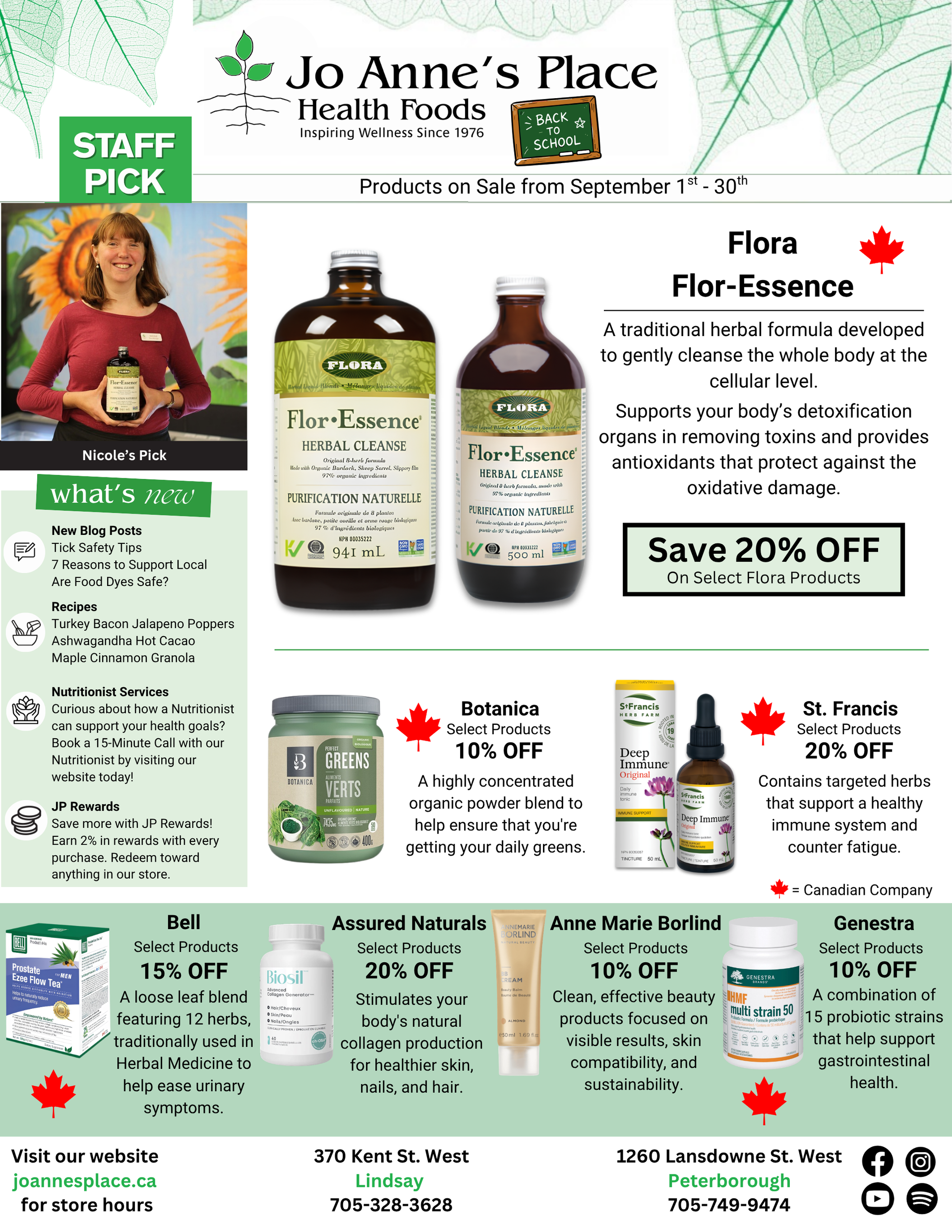 September Flyer Page 1
