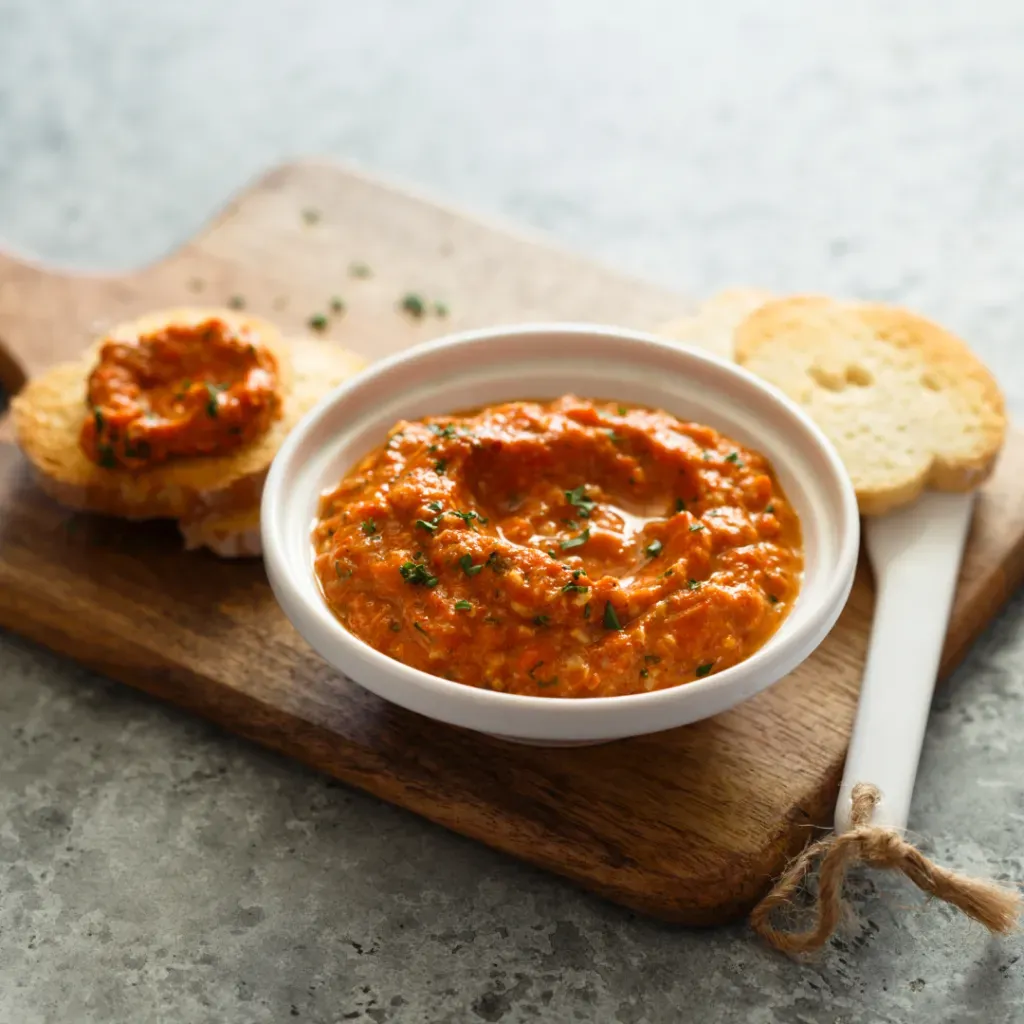 Organic roasted red pepper dip recipe