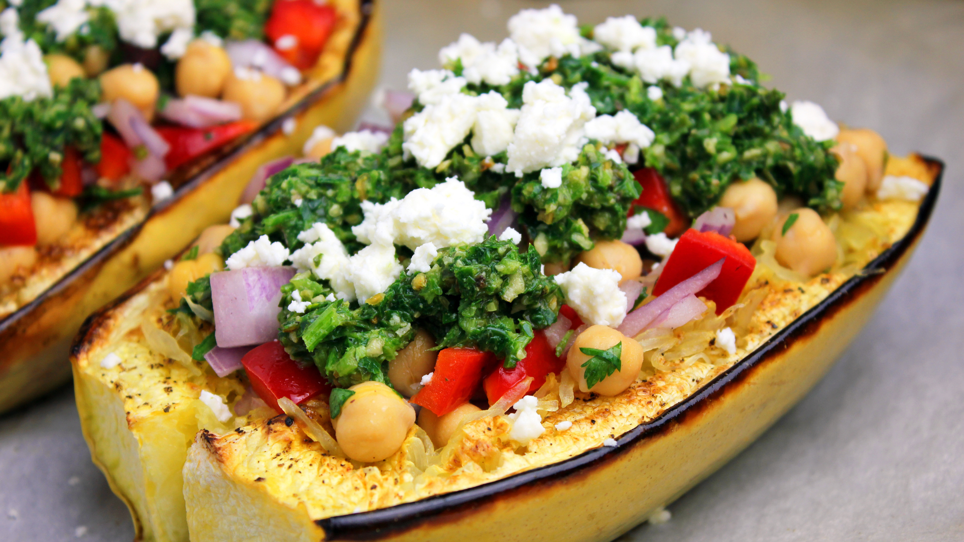 Stuffed Spaghetti squash