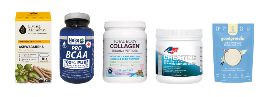3 different products: Naka Pro BCAA, Total Body Collgen and 4F Creatine
