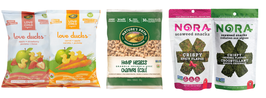 Love Ducks, Hemp Hearts and Nora Seaweed Snacks