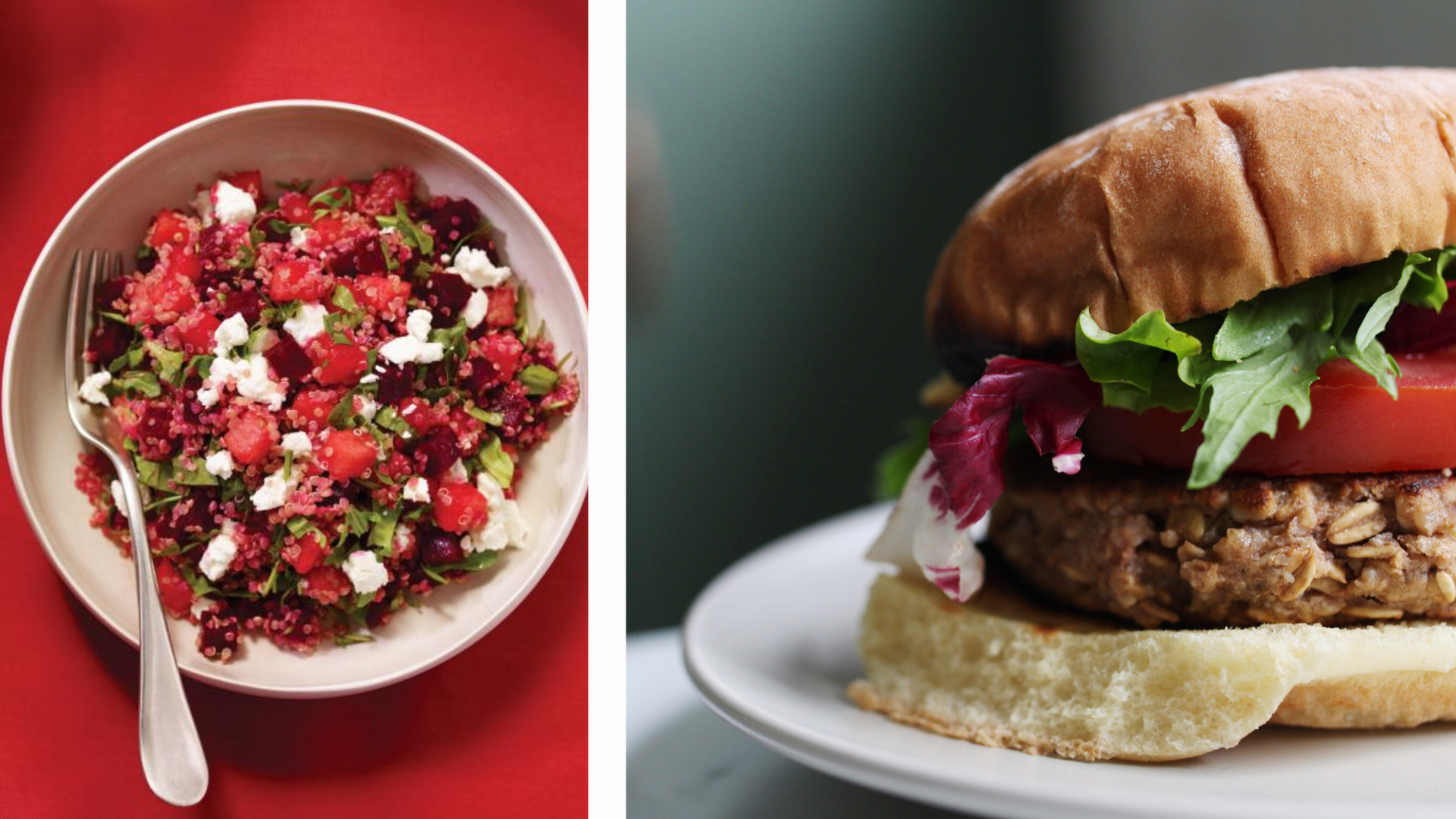 A display of different Canada Day recipes