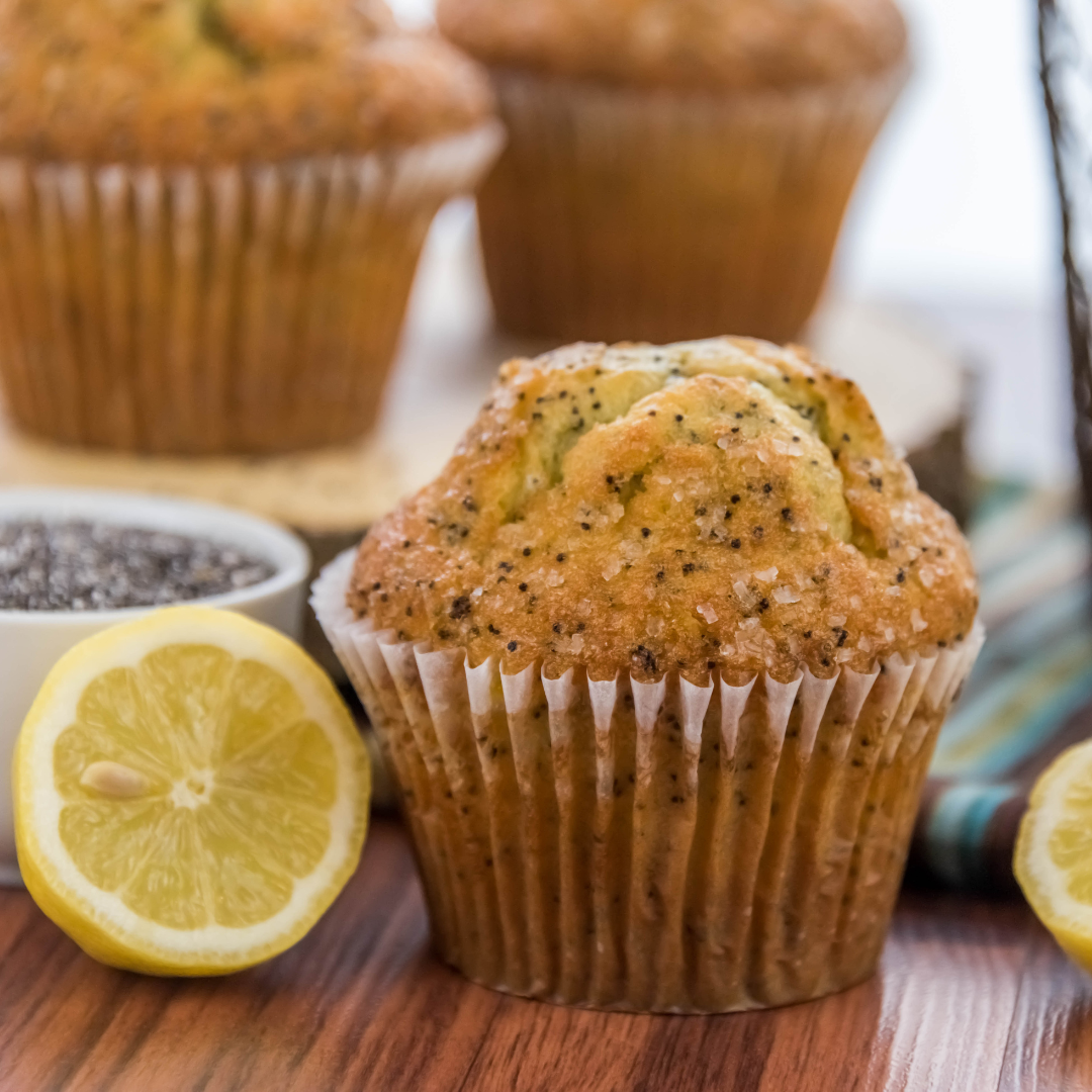 Gluten-Free Lemon Poppy Seed Muffins