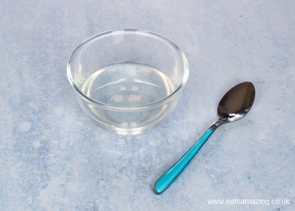 melted coconut oil in a bowl