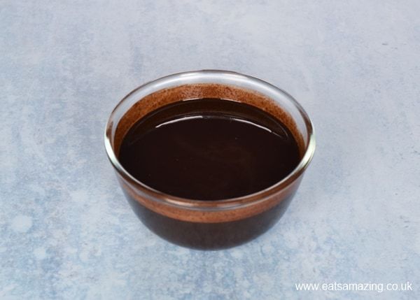melted chocolate in a bowl