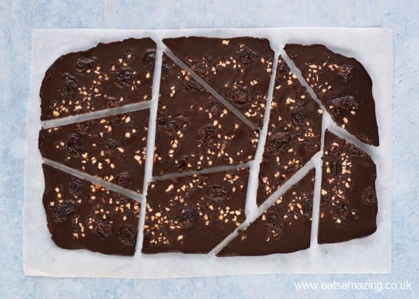 cracked chocolate