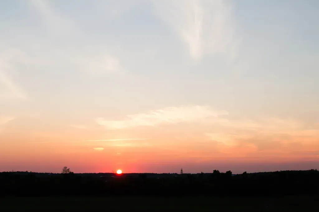 a sunset