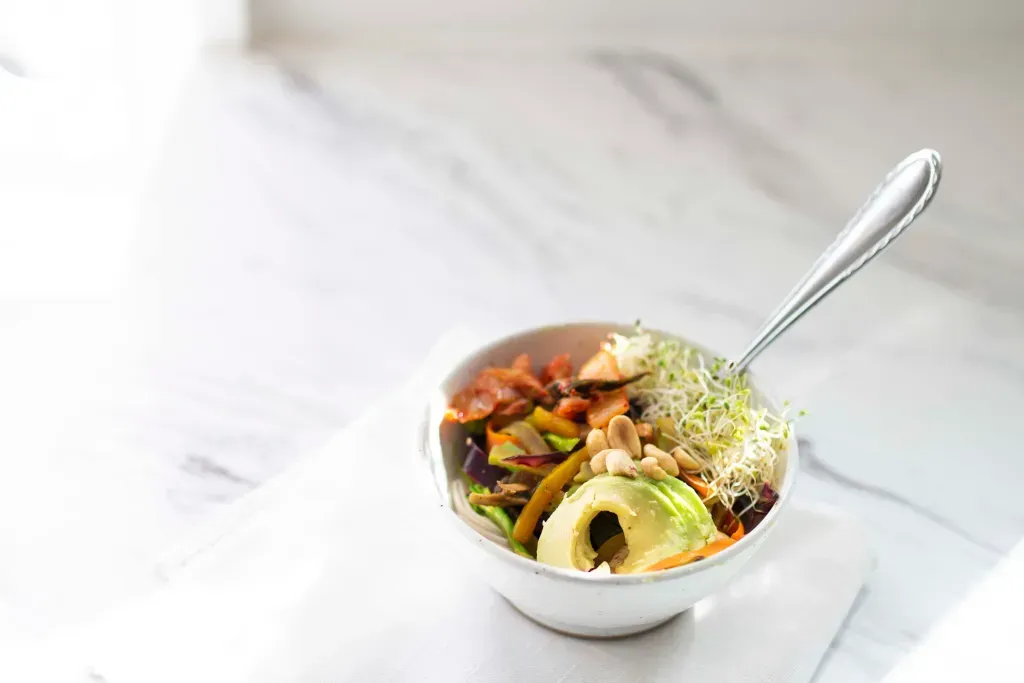 stir fry in a bowl