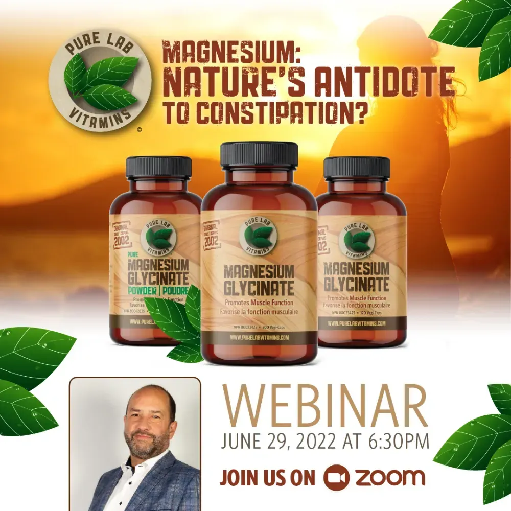 Poster for Webinar about Magnesium Glycinate