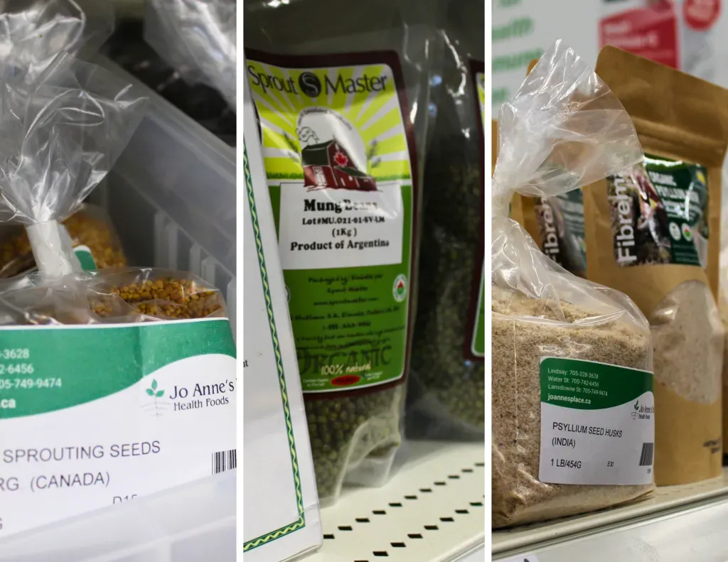 Various product bags at Jo Anne's Place