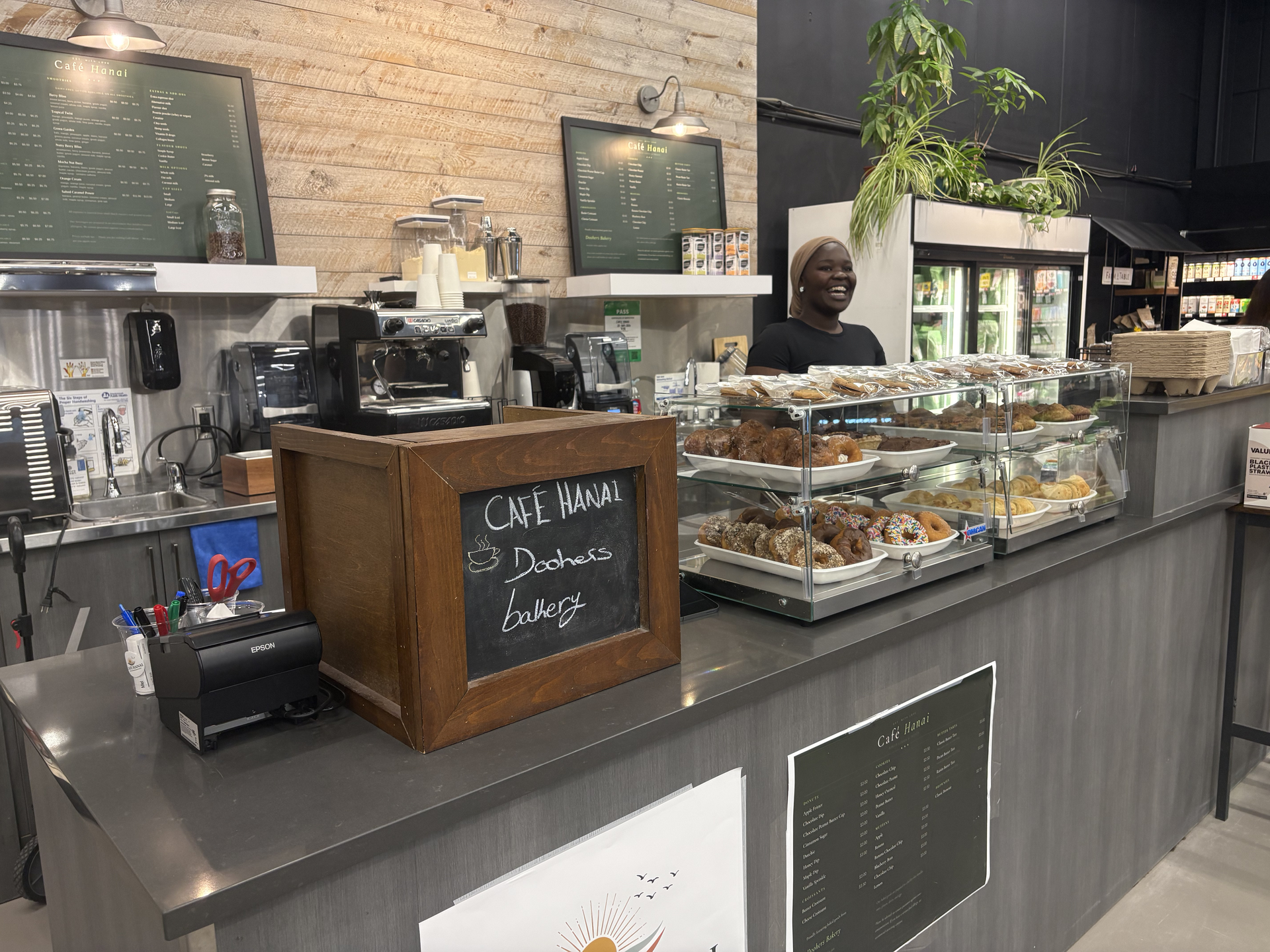 the setup of Cafe Hanai at Jo Anne's Place Lansdowne location