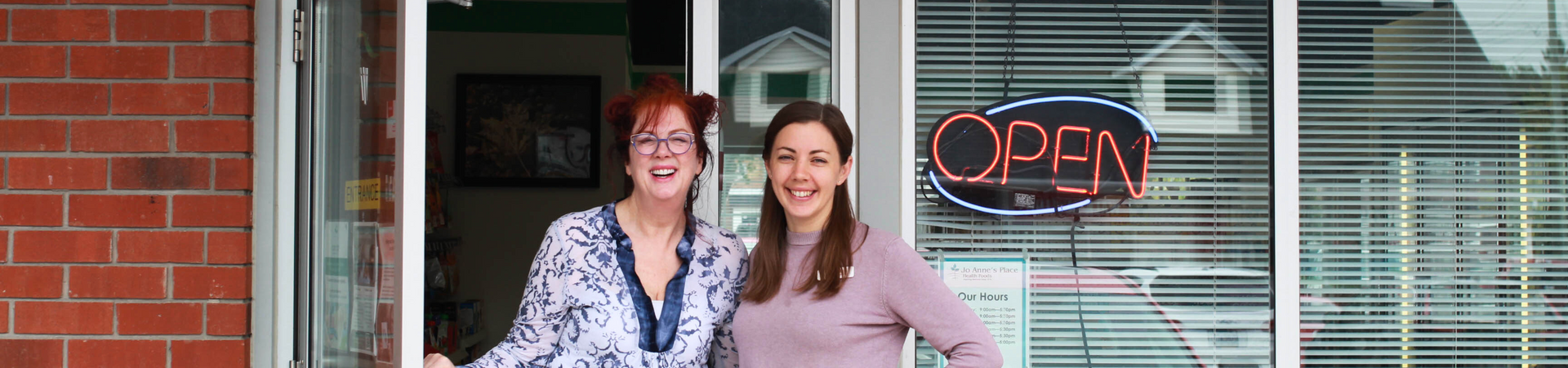 Staff members smiling