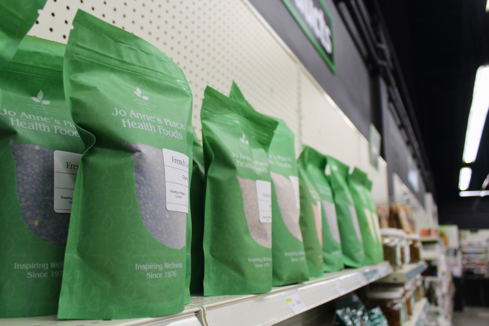 A display of our biodegradable bulk bags
