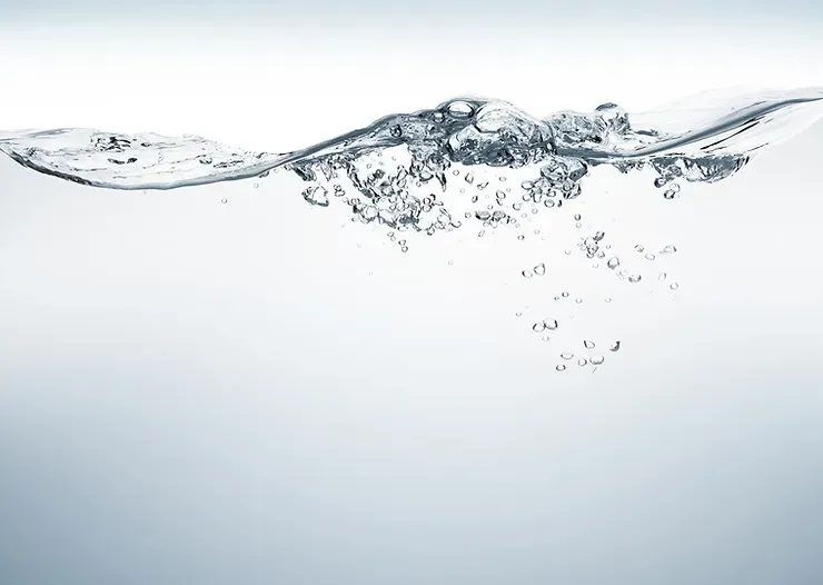 Close-up of water inside a glass