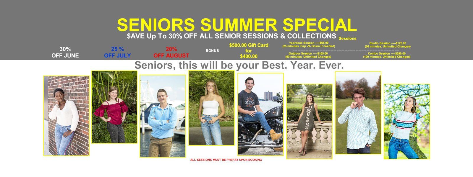Seniors summer special- save up to 30%