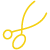 a pair of scissors on a white background .