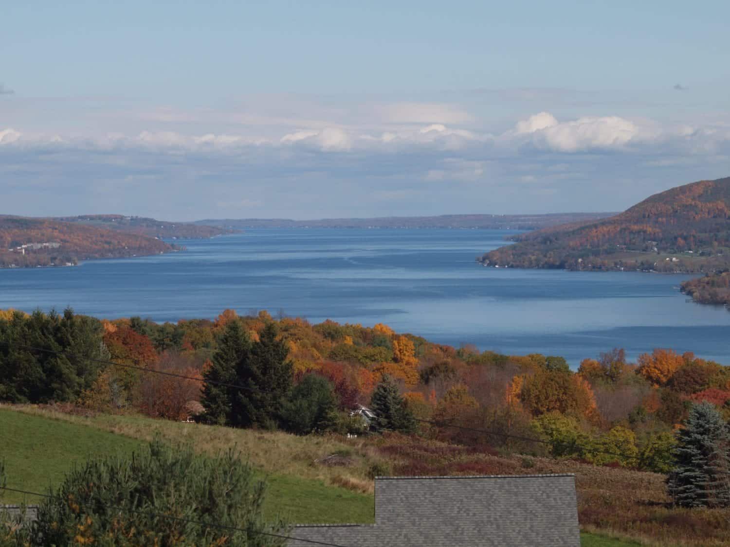Fall view of Canandaigua lake